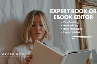 do book editing and formatting, proofreading, fiction, non fiction for amazon