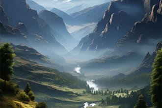 fantasy landscape art concept lost civilizations