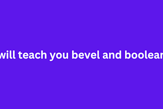 teach you bevel and boolean the basic tool in blender