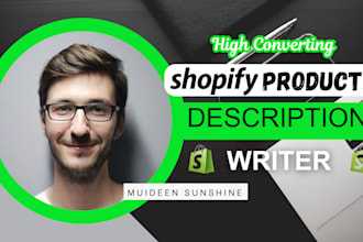 write high converting shopify product descriptions for your store