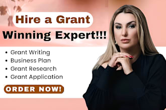 grant research, grant proposal writing, application help and business plan