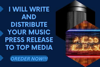 write and distribute your music press release to top media
