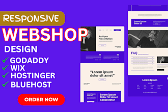 design redesign german shopify webstore, deutsch dropshipping wix online store