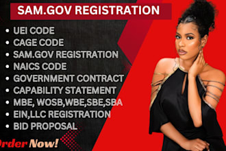 register your business on sam gov get uei ,cage code ,naics, mbe, wosb, and 8a