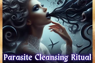 cast parasite cleansing ritual, purification, spiritual cleansing