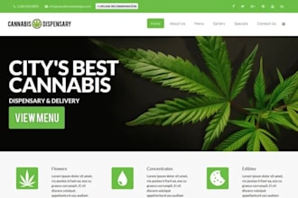 design medical cannabis shopify store tobacco website vape store hemp website