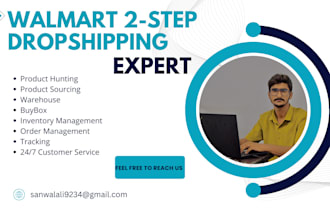 walmart dropshipping VA, wfs, 2 step dropshipping virtual assistant