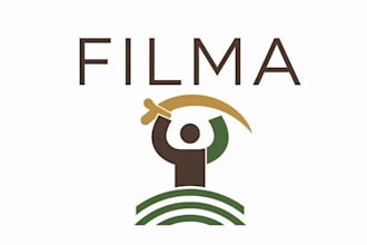 design flat minimalist agriculture logo