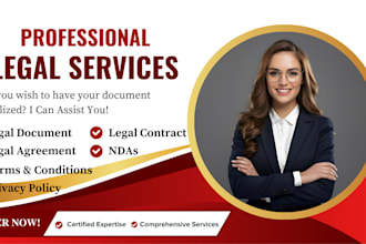 draft and review legal contracts, agreements, nda as your lawyer