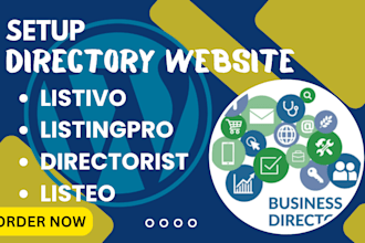 setup directory website customize directory theme listivo listingpro directorist