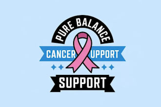 design wordmark redesign pure balance cancer support logo