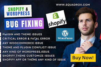 fix wordpress bugs, resolve errors, and troubleshoot wordpress issues