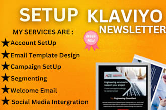 create responsive email design for mailchimp and klaviyo newsletter templates