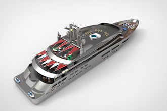 build 3d ship model 3d ship animation 3d yacht model 3d boat design ship design
