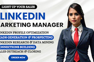 be your high ticket sales closer b2b linkedin marketing manager, sales agent
