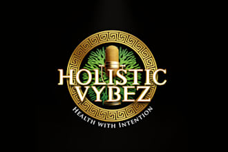 design inspired holistic podcast logo