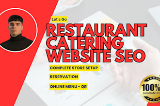 design restaurant, catering website SEO