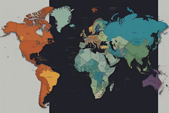 draw vector map in illustrator