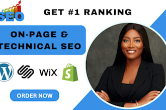 optimize wordpress shopify squarespace wix website SEO for 1st ranking