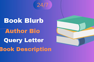 write a compelling book blurb, query letter, or author bio