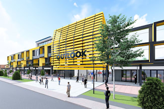 do architectural landscape layouts and store facades