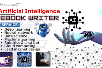 write artificial intelligence, deep learning, data science, cyber security ebook