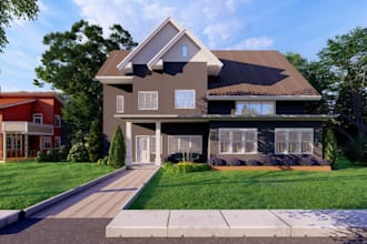 create 3d models for home exterior, renovation, remodeling