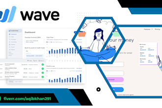 do bookkeeping, bank reconciliation, and profit and loss in wave