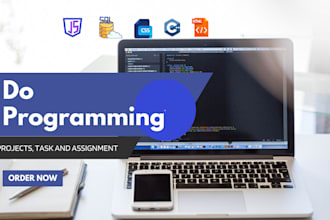 write programming, js,python,java, cpp, and sql code, projects, and assignments