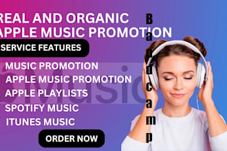 do bandcamp music marketing, grow monthly listeners, apple music promotion