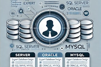 expert database designer  sql server, oracle, mysql  custom database solutions