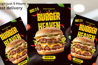 design an awesome flyer, poster, birthday, party in 5 hours