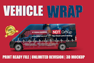 design awesome vehicle wrap, car wrap, van wrap design