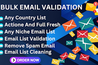 do niche targeted active and verified bulk email list collection, validation