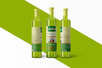 amazing oil label and packaging design