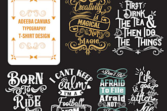 design creative trendy typography tshirt with creative graphics