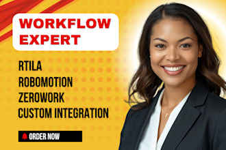 do zerowork rtila robomotion automation set up custom workflow