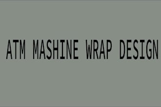 design unique vending machine, snack vending machine and atm machine wrap