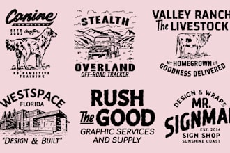 do vintage design for clothing and apparel
