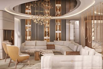 renovate 3d residential apartment, render classic bedroom, livingroom, sketchup