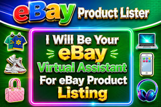 do ebay product listing, ebay listing, product upload, ebay lister