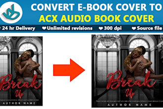 transform your ebook cover into a stunning acx audiobook cover