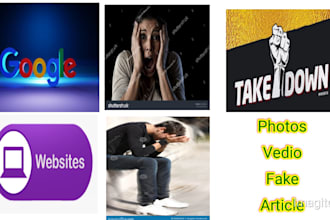 remove unwanted defaming negative posts,article,websites,false,bad news by dmca