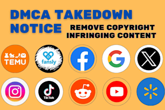 send dmca takedown notice to remove leaked content on fb,yt,x,ig,reddit,google