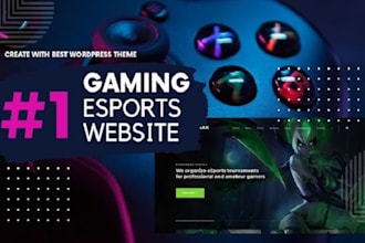 build sports, esports, tournament, and fitness website