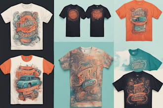 do custom typography t shirt design