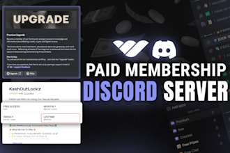 setup professional discord server with whop integration