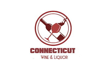 make premium wine and liquor logo design for your brand