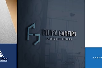 do creative modern architecture interior construction logo design
