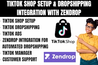 setup tiktok shop dropshipping integration with autods and zendrop fulfillment